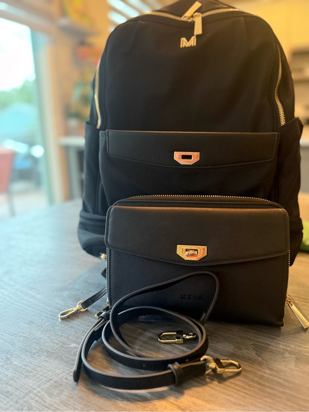 MIEA Backpack/laptop-bag/convertible crossbody clutch